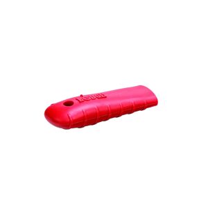 Červený ochranný silikonový návlek na rukojeť zaoblené litinové pánve Lodge