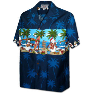 Pacific Legend Havajská košile s motivem sněhuláků Velikost: XL
